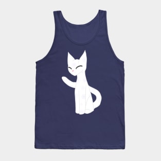 The Owl House Inspired White Cat Design Tank Top